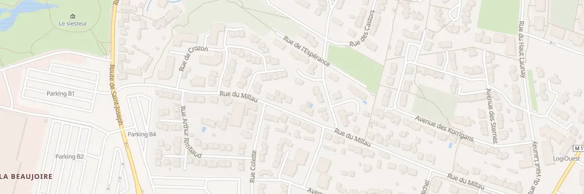 Plan du 52 Rue du Millau à Nantes