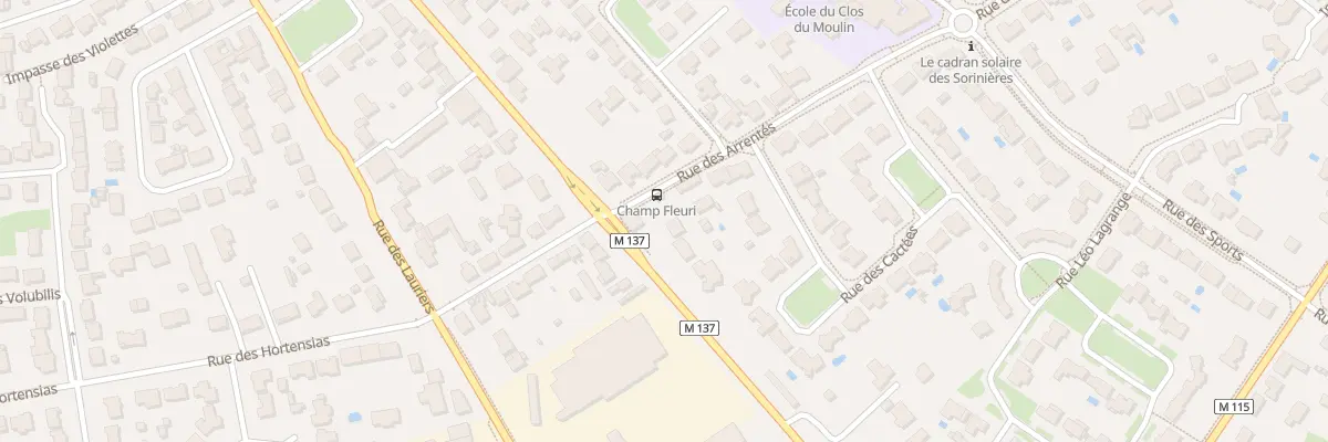Plan du 8 Rue des Arrentés aux Sorinières