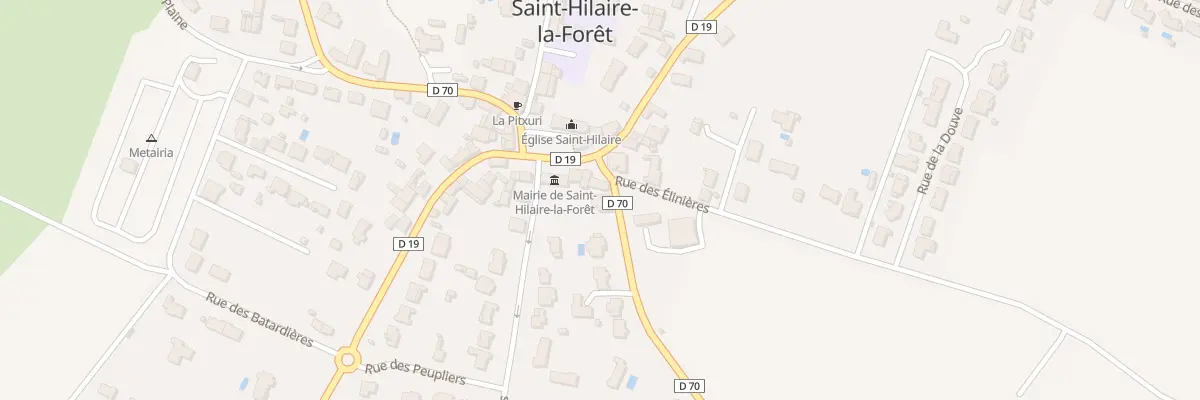Plan du 2 Rue Georges Clemenceau à Saint-Hilaire-la-Forêt