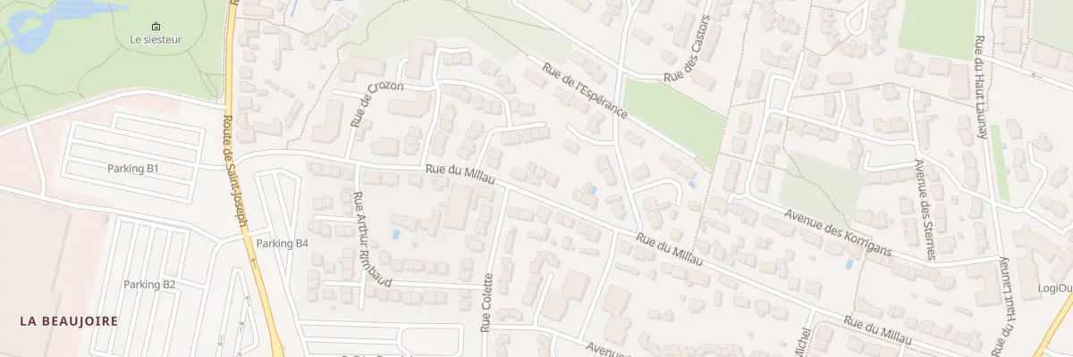 Plan du 54 Rue du Millau à Nantes