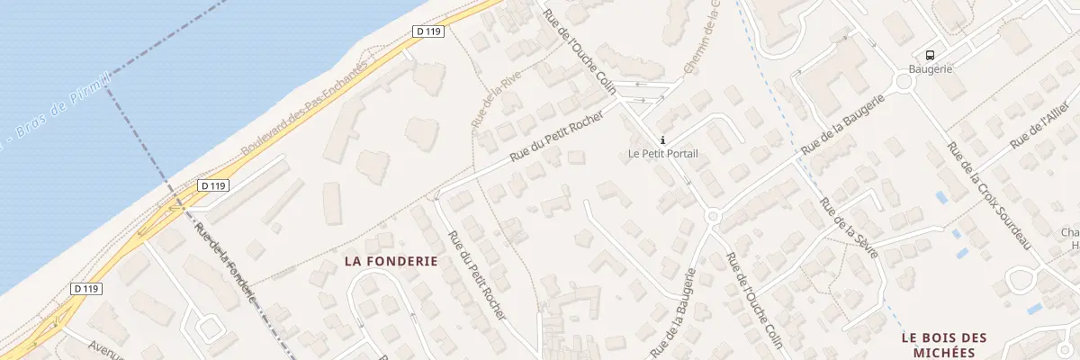 Plan du 22 Rue du Petit Rocher à Saint-Sébastien-sur-Loire