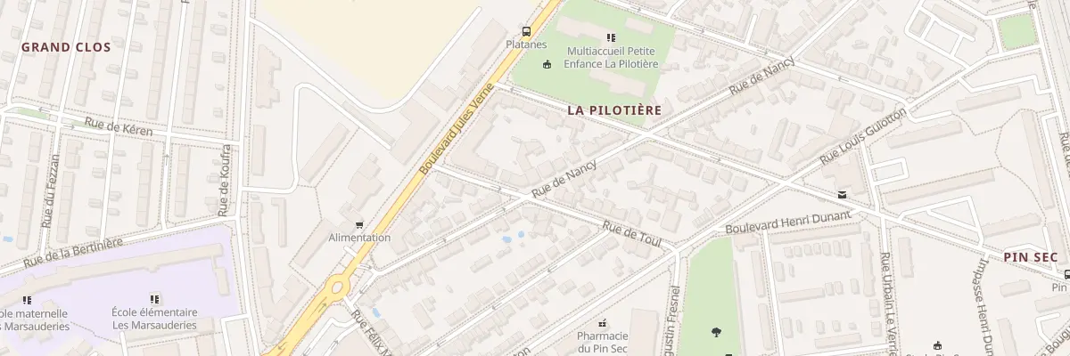 Plan du 19 Rue de Nancy à Nantes