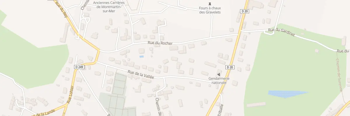 Plan du 10 Rue de la Vallée à Montmartin-sur-Mer