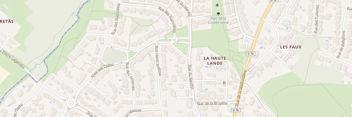 Plan du 26 All des Celtes aux Sorinières