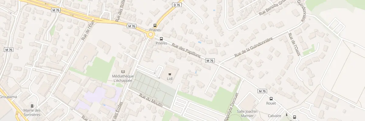 Plan du 10 Rue des Papillons aux Sorinières