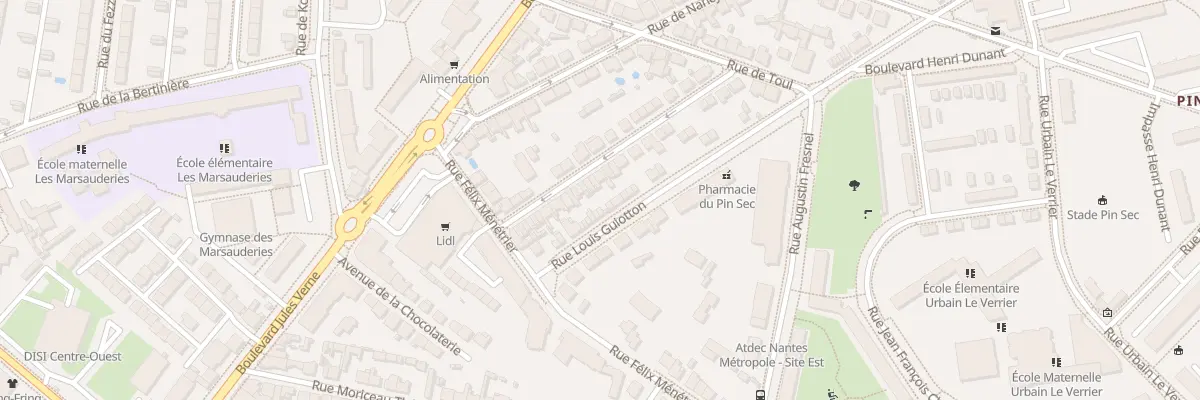 Plan du 30 Rue de Metz à Nantes