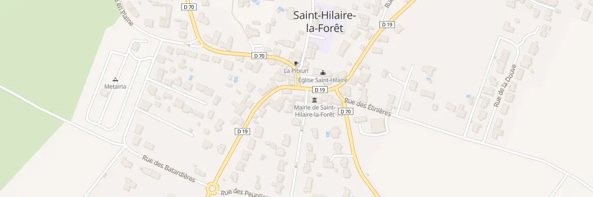 Plan du 10 Rue Georges Clemenceau à Saint-Hilaire-la-Forêt