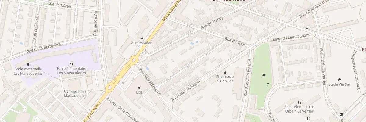Plan du 17 Rue de Metz à Nantes