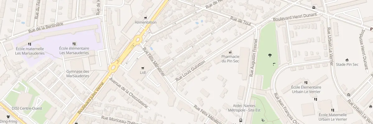 Plan du 24 Rue de Metz à Nantes