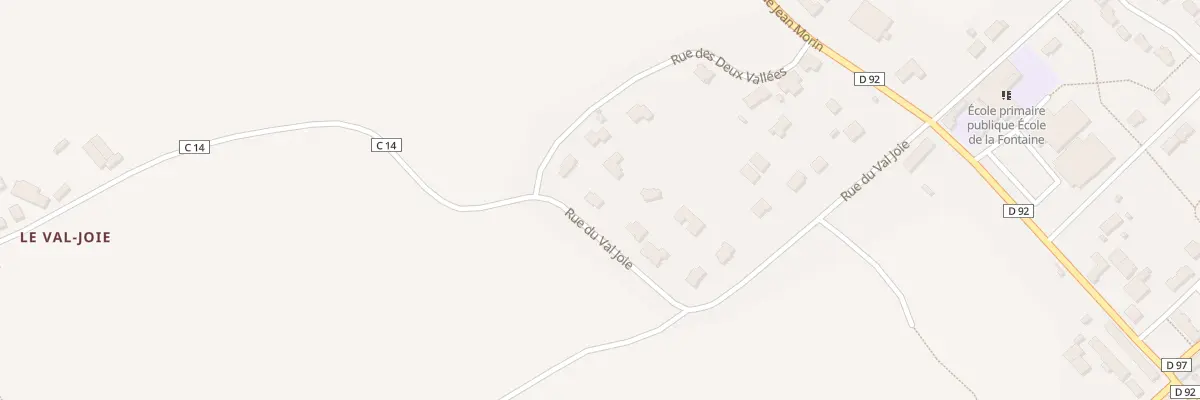 Plan du 25 Rue du Val Joie à Gahard