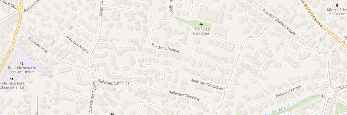 Plan du 74 Rue de Hirigogne à Anglet
