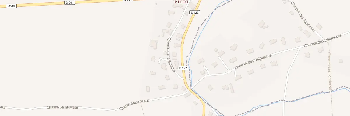 Plan du 43 Rte du Douet Picot à Digosville