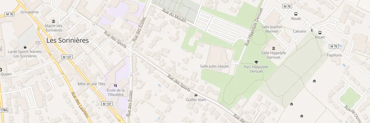 Plan du 39 Rue des Sports aux Sorinières