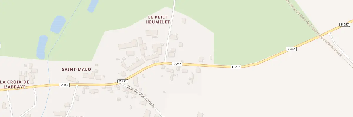 Plan du 21 Rue de Saint Malo à Teillay