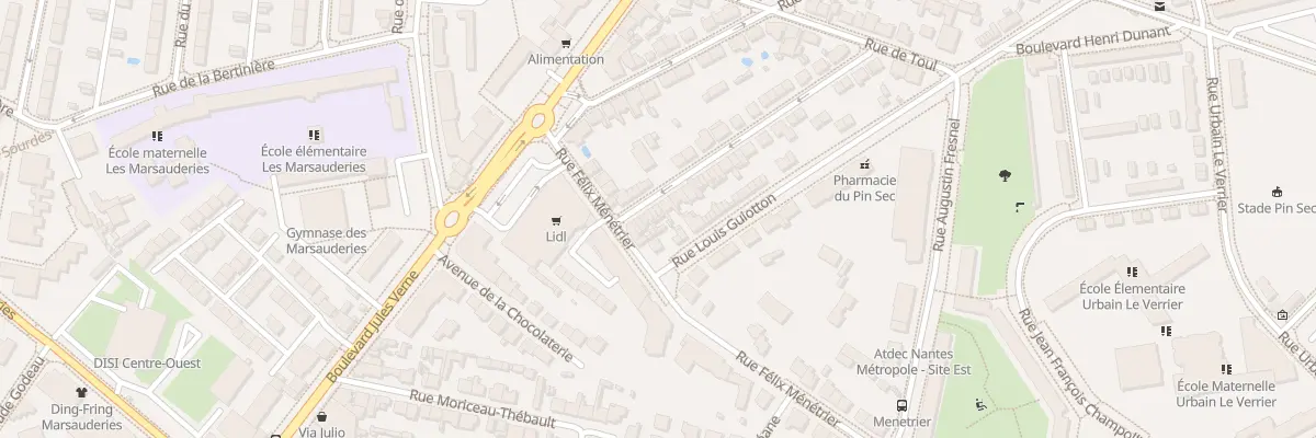 Plan du 12 Rue de Metz à Nantes