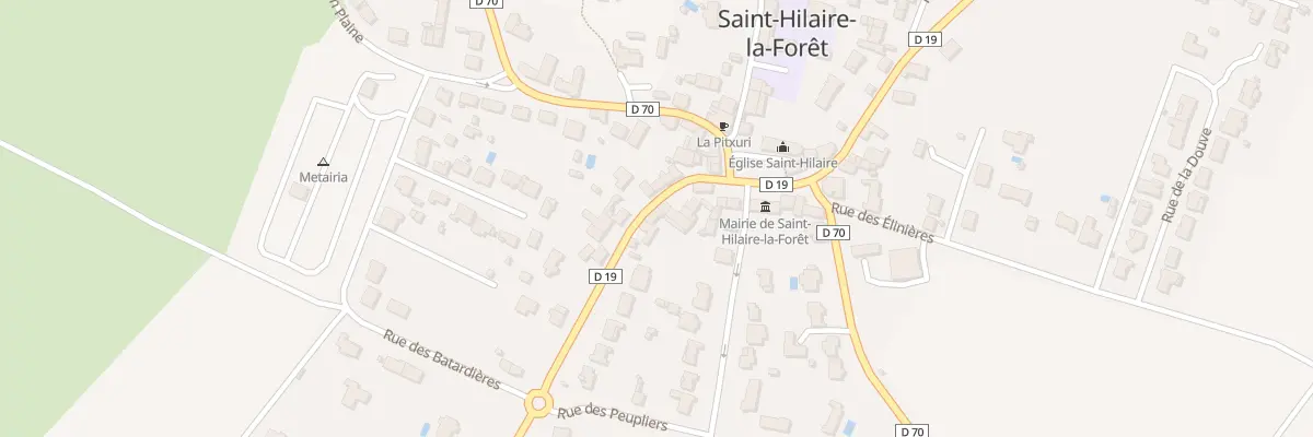 Plan du 20 Rue Georges Clemenceau à Saint-Hilaire-la-Forêt