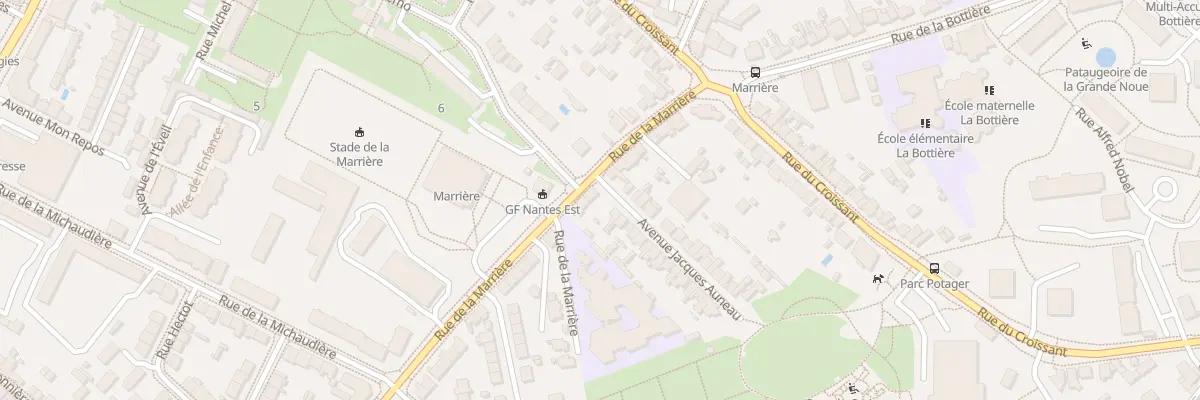 Plan du 100 Rue de la Marrière à Nantes
