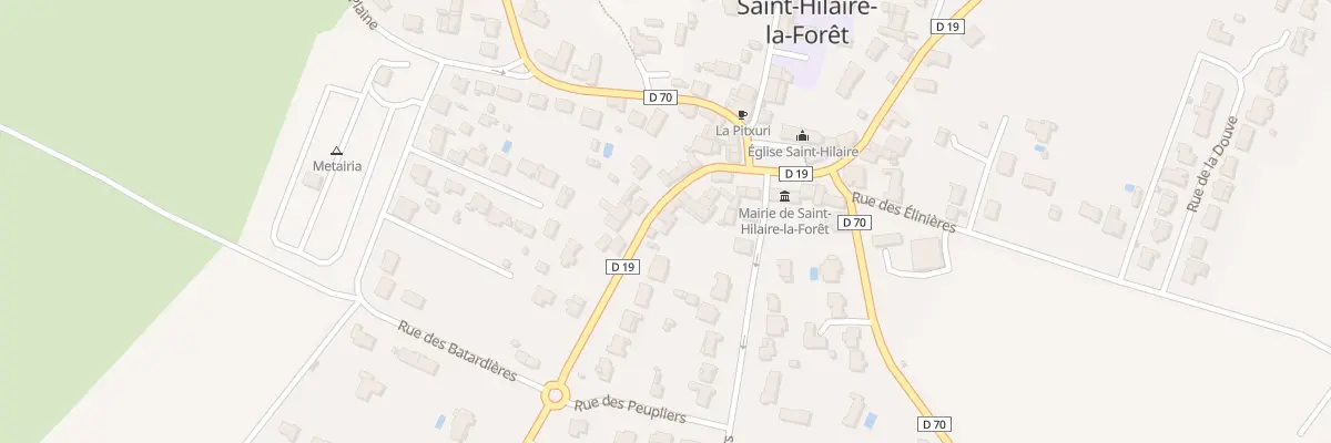 Plan du 22 Rue Georges Clemenceau à Saint-Hilaire-la-Forêt