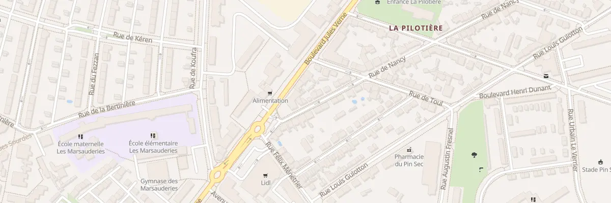 Plan du 3 Rue de Nancy à Nantes