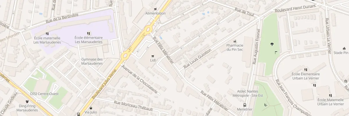 Plan du 4 Rue de Metz à Nantes
