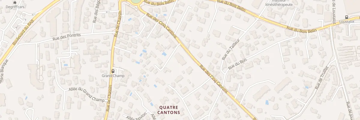 Plan du 89 Rue des Cinq Cantons à Anglet