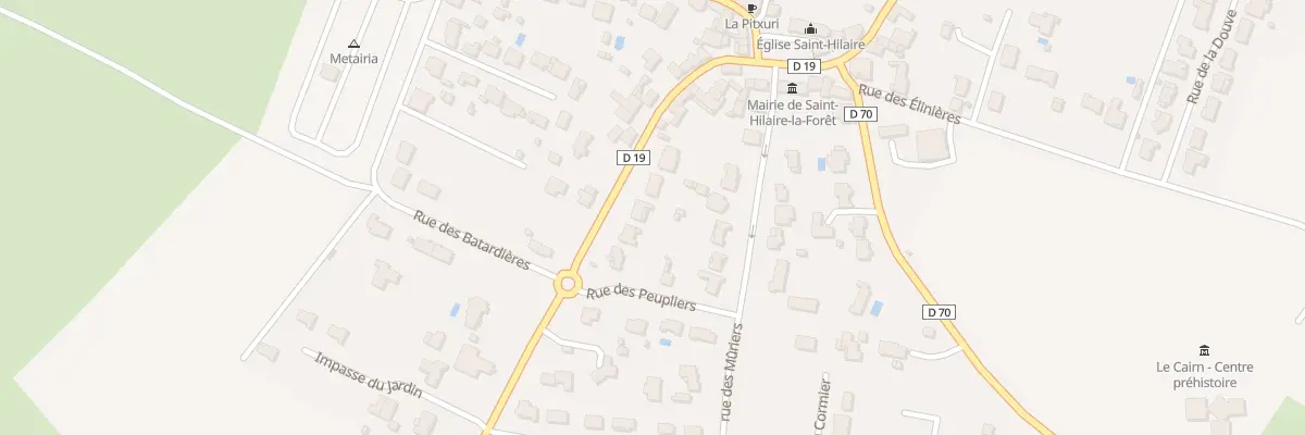 Plan du 28 Rue Georges Clemenceau à Saint-Hilaire-la-Forêt