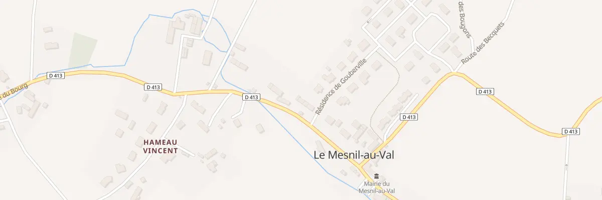 Plan du 85 Rue du Bourg au Mesnil-au-Val