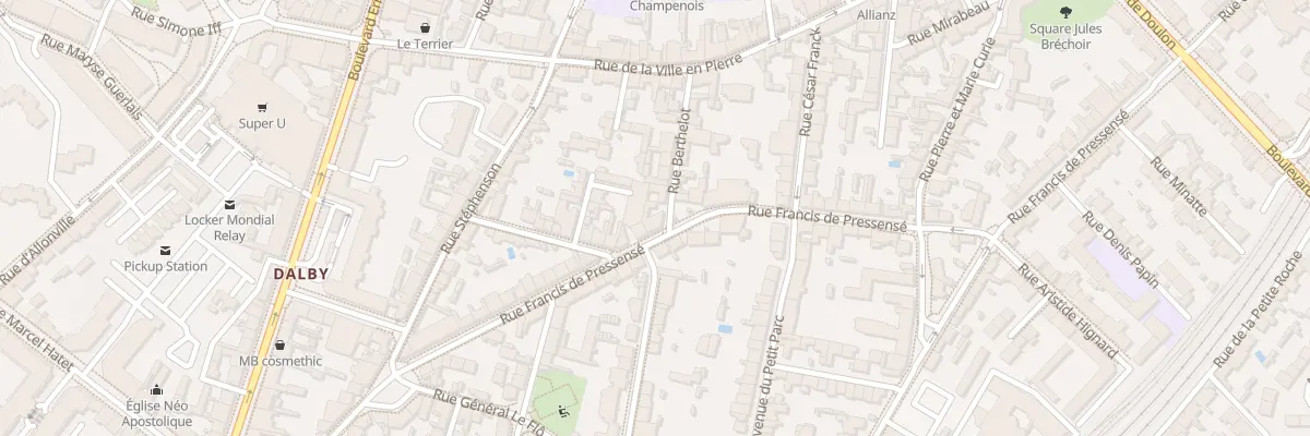Plan du 74 Rue Francis de Pressensé à Nantes