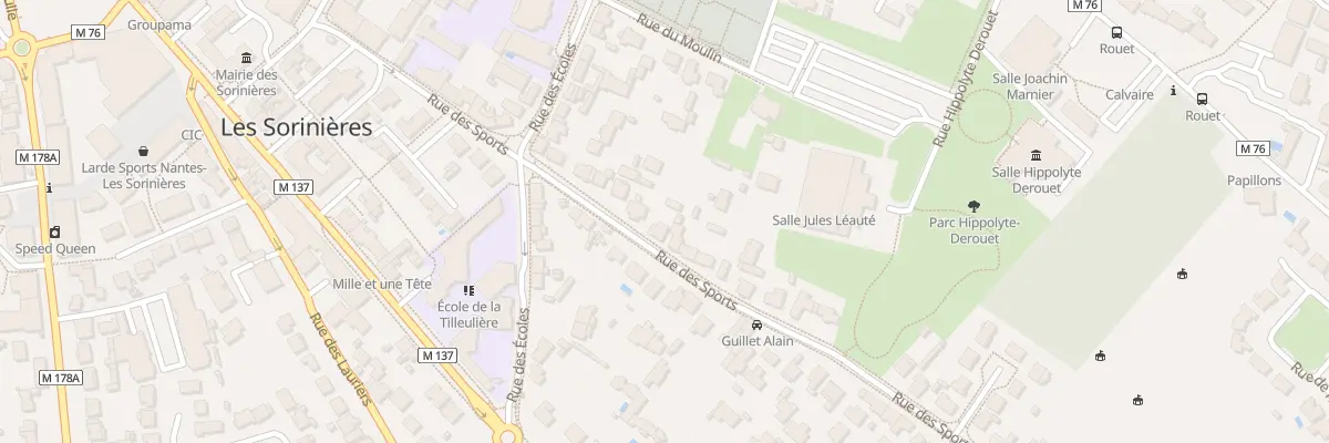 Plan du 31 Rue des Sports aux Sorinières