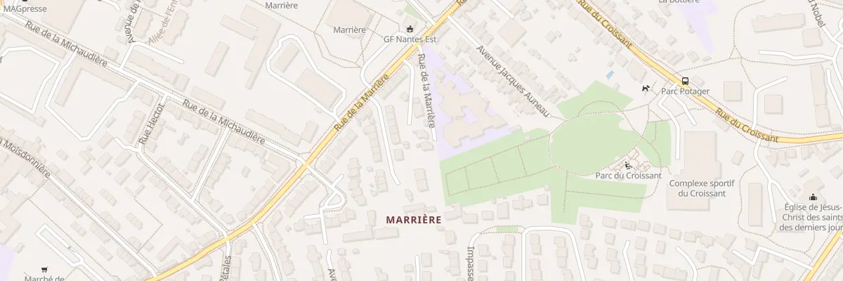 Plan du 92 Rue de la Marrière à Nantes