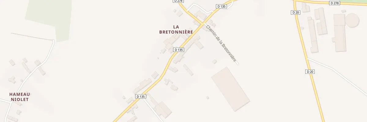Plan du 25 Rte de la Bretonniere à Bricqueville-sur-Mer