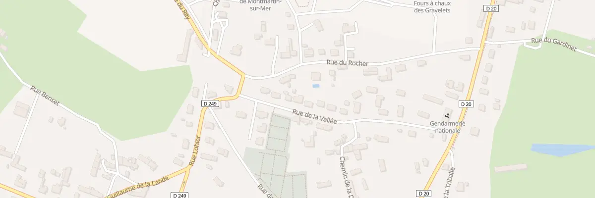 Plan du 24 Rue de la Vallée à Montmartin-sur-Mer