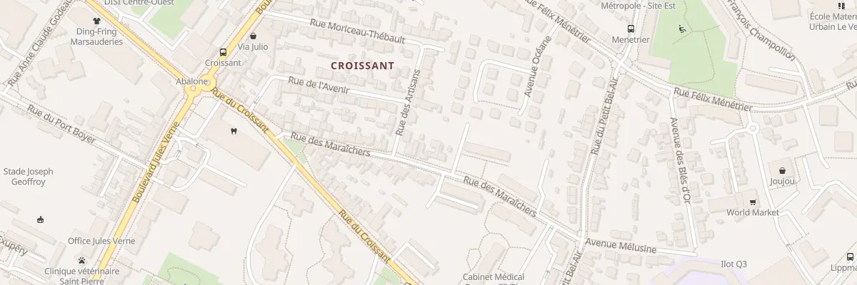 Plan du 29 Rue des Maraîchers à Nantes