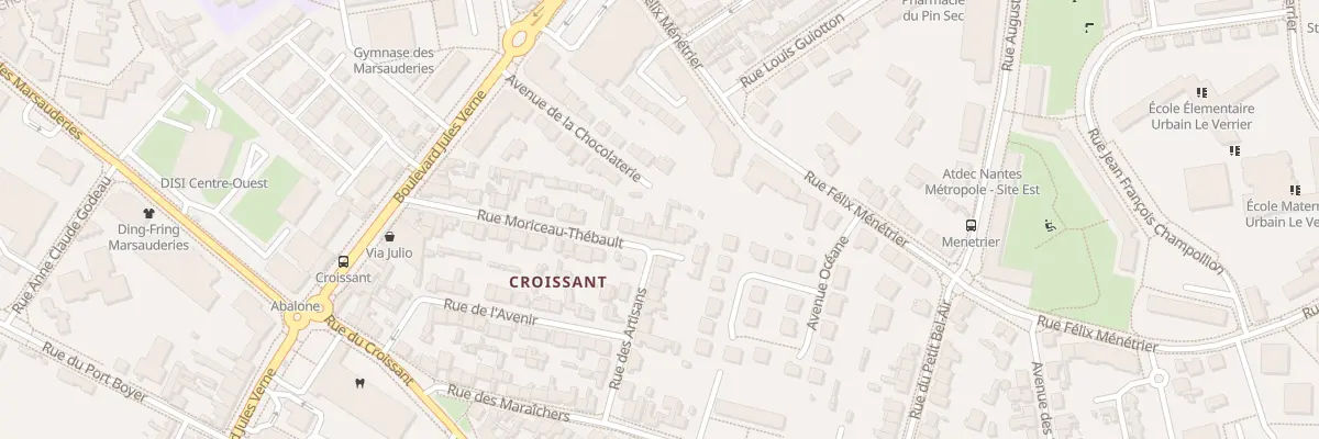 Plan du 8 Rue Moriceau Thébault à Nantes