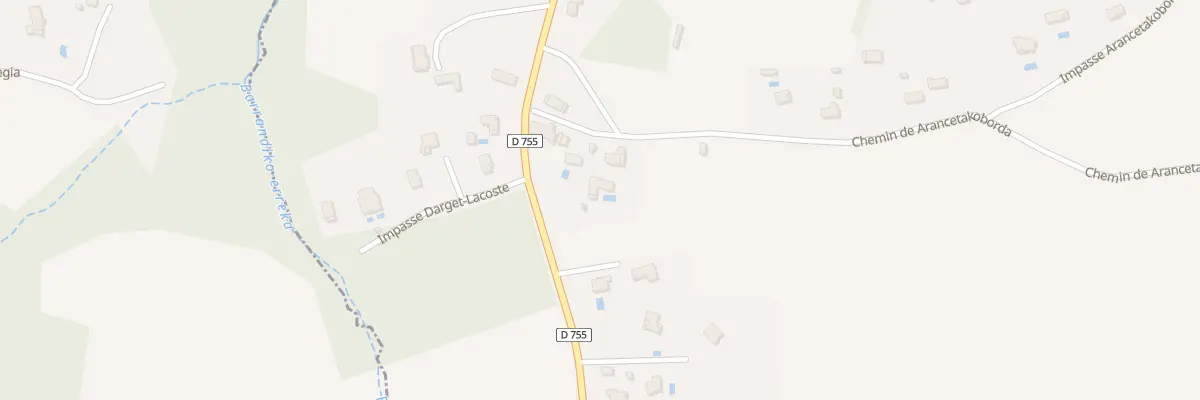Plan du 126 Che de Arancetakoborda à Arcangues