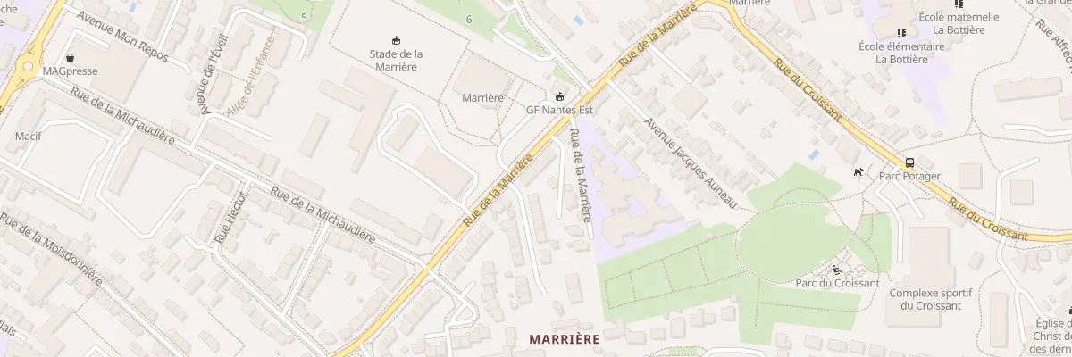 Plan du 82 Rue de la Marrière à Nantes