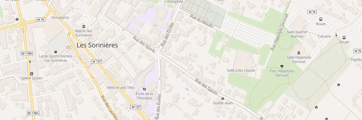 Plan du 25B Rue des Sports aux Sorinières