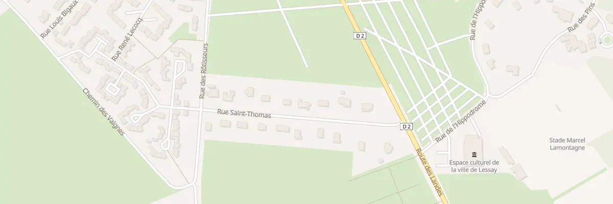 Plan du 8 Rue Saint Thomas à Lessay