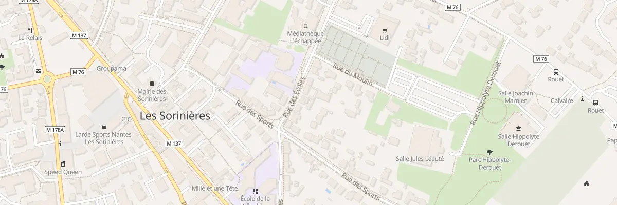 Plan du 20B Rue des Ecoles aux Sorinières