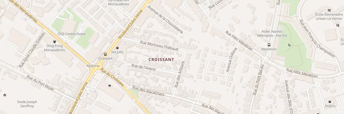 Plan du 3 Rue Moriceau Thébault à Nantes