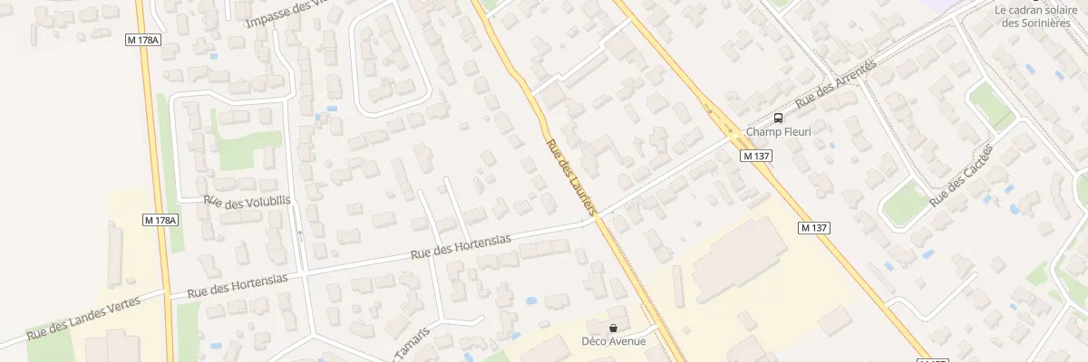 Plan du 68 Rue des Lauriers aux Sorinières