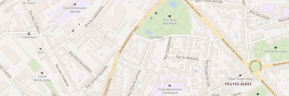 Plan du 28 Rue Etienne Larchey à Nantes