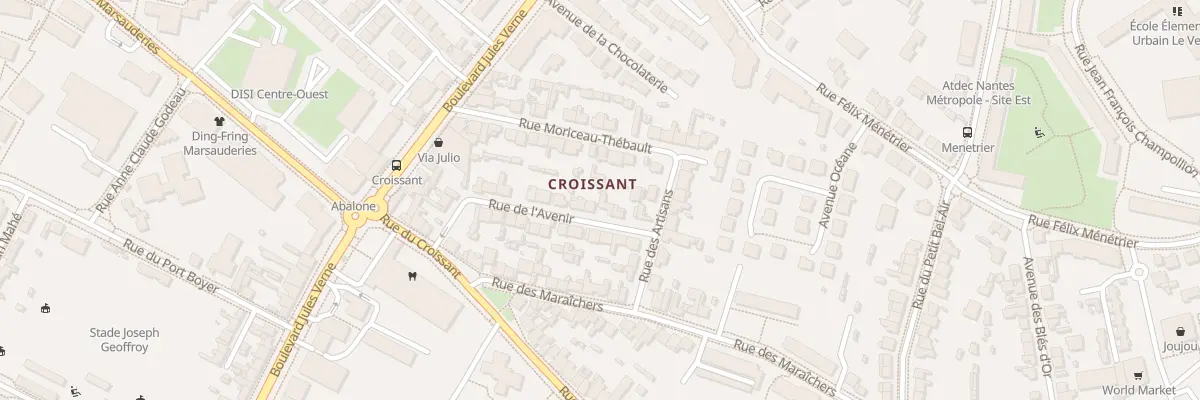 Plan du 8 Rue de l’Avenir à Nantes
