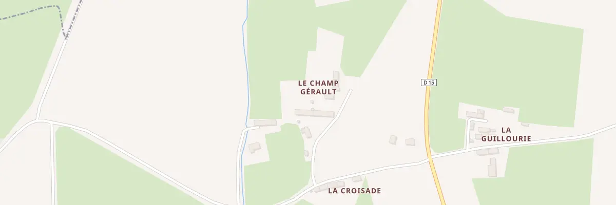 Plan du 5 Le Champ Gérault à Sougeal