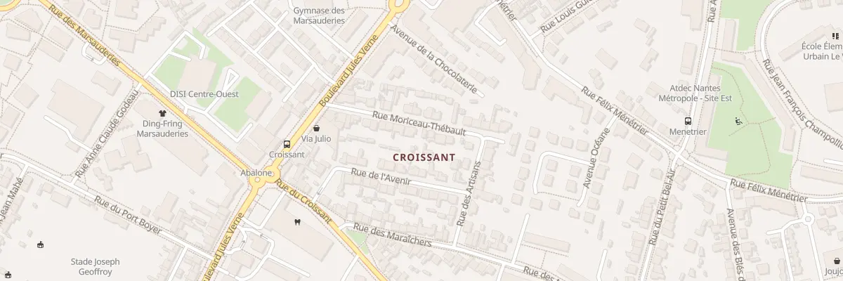 Plan du 11 Rue Moriceau Thébault à Nantes