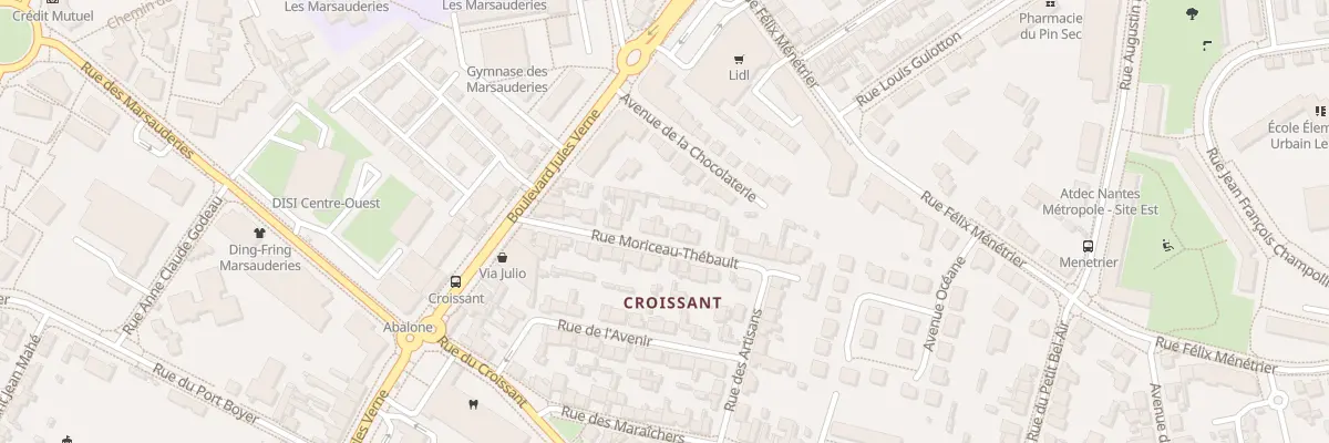 Plan du 22 Rue Moriceau Thébault à Nantes
