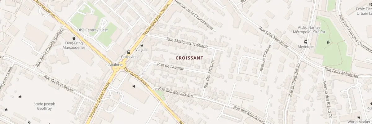 Plan du 10 Rue de l’Avenir à Nantes