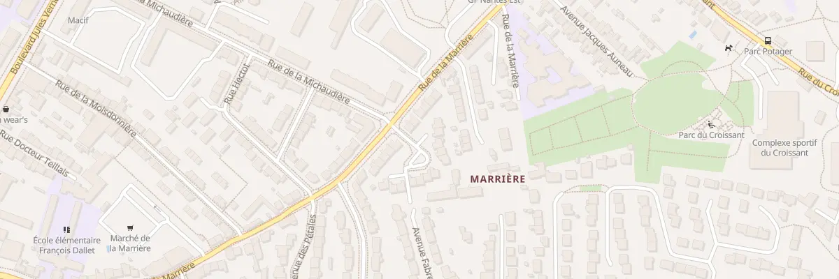 Plan du 58 Rue de la Marrière à Nantes