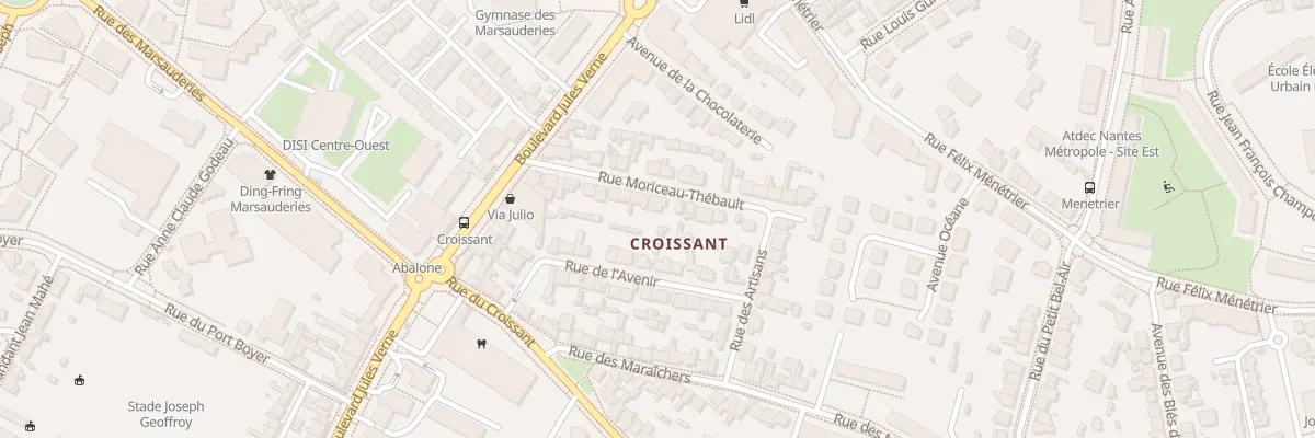 Plan du 13 Rue Moriceau Thébault à Nantes