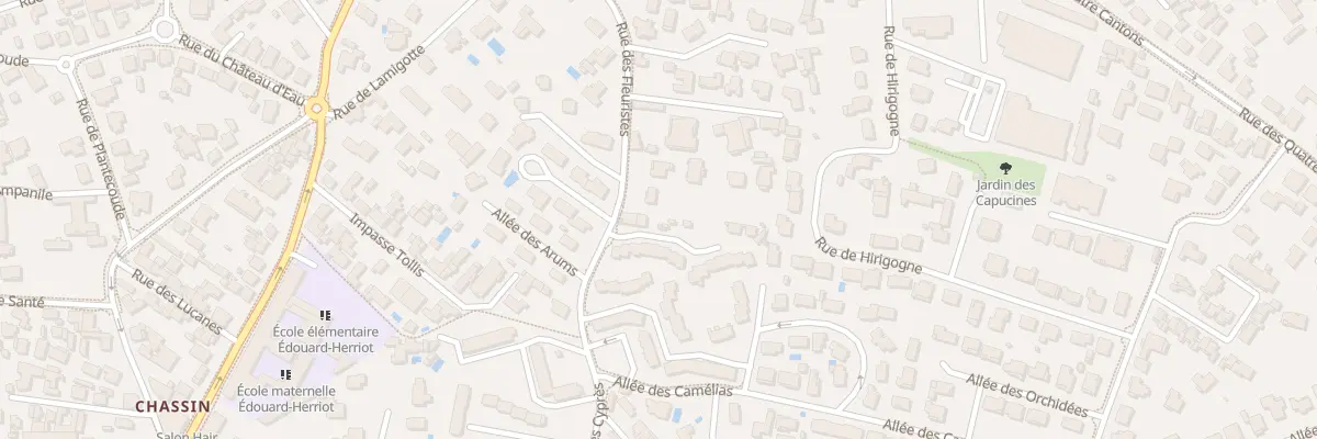 Plan du 25 Rue des Fleuristes à Anglet